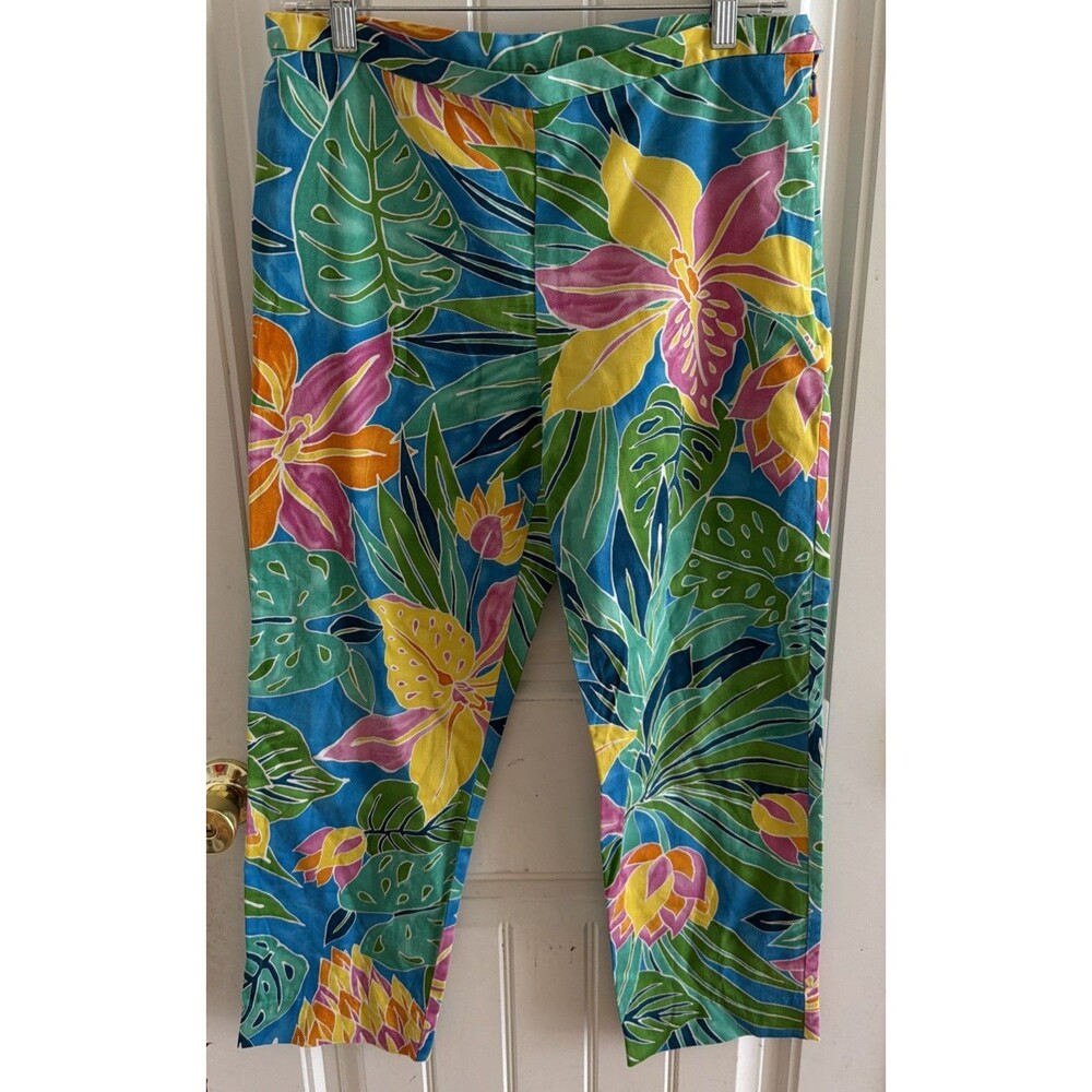Lauren Ralph Lauren Women’s Pants Size 10 Tropical Floral Coastal